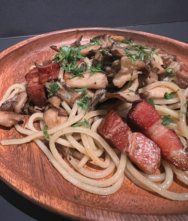 舞茸とベーコンの和風パスタ