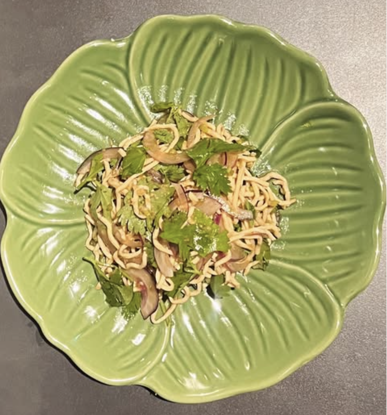 豆腐干しとパクチー